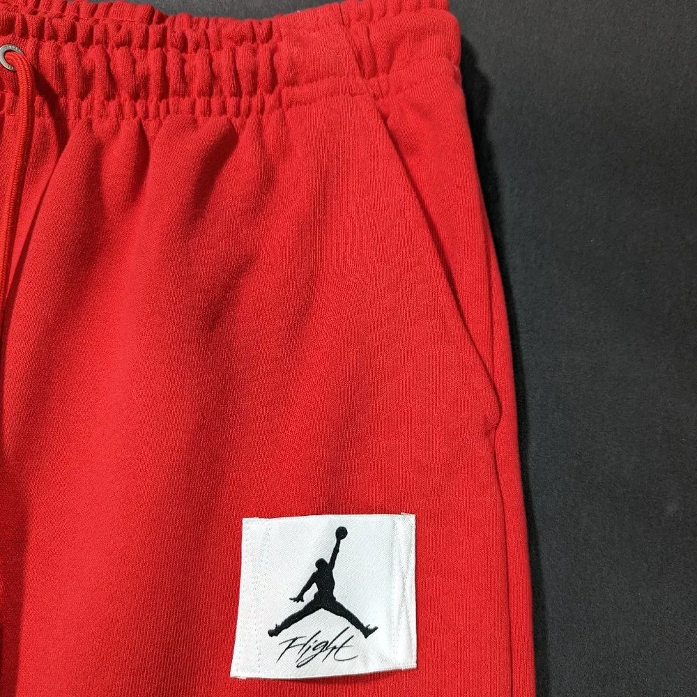 Nike Jordan Men`s Essential Flight Fleece Joggers Size 2XL 38x30 Fire Red - Picture 5 of 10